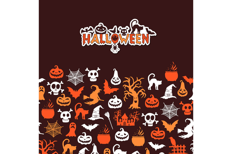 vector-halloween-background-with-witches-pumpkins-ghosts