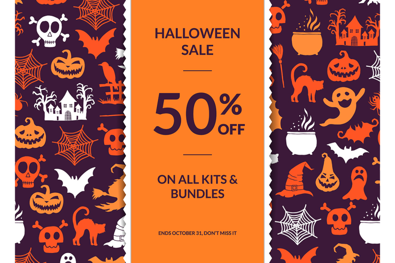 vector-halloween-background-with-vertical-decorative-ribbon-witches
