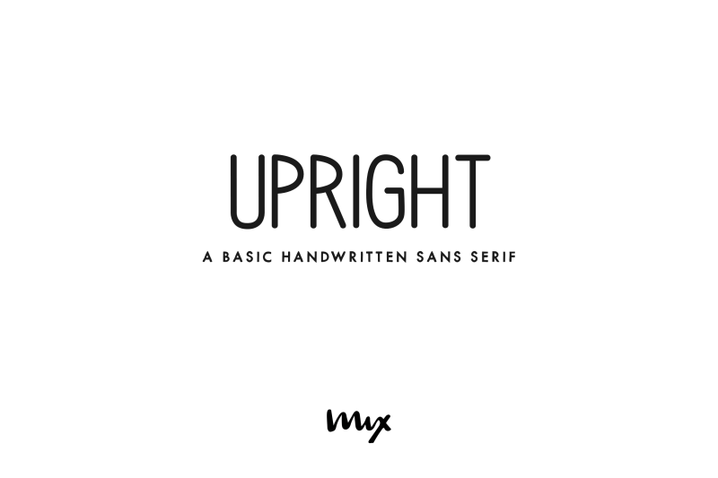 upright-a-handwritten-sans-serif-family