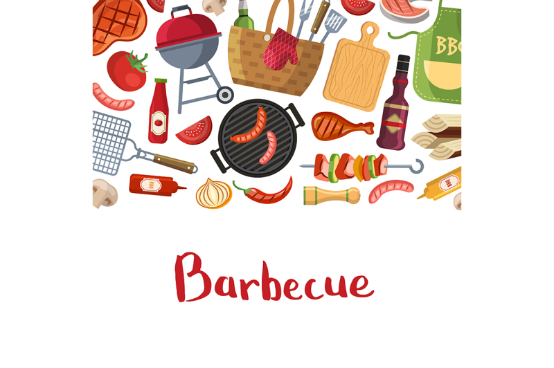 barbecue-or-grill-cooking-with-place-for-text