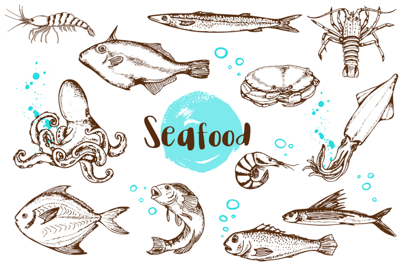 vintage-vector-seafood