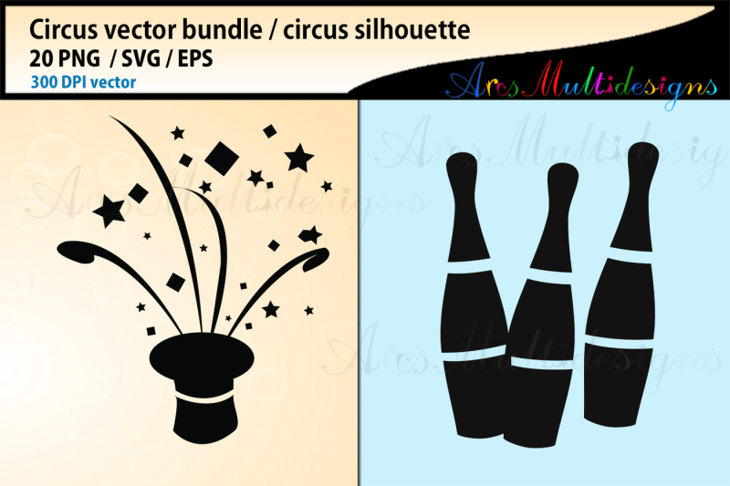 Download Circus SVG bundle, Circus silhouette vector, circus vector ...