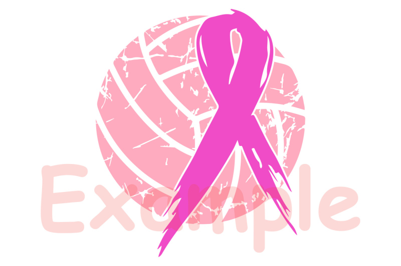 Womens Pink Out Volleyball Ribbon Leopard Breast Cancer Awareness
