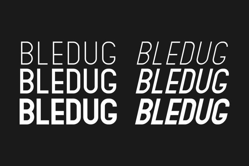 bledug-font-family