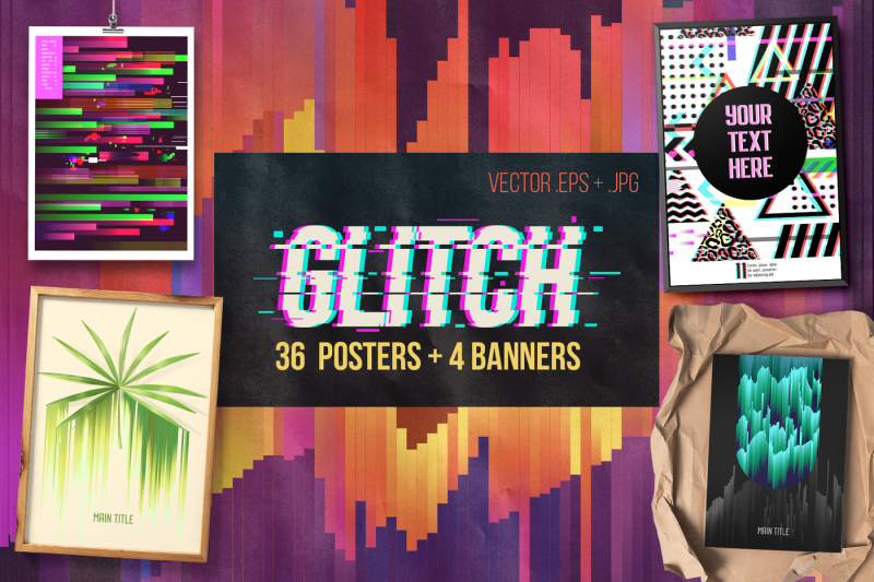 glitch-posters-pack