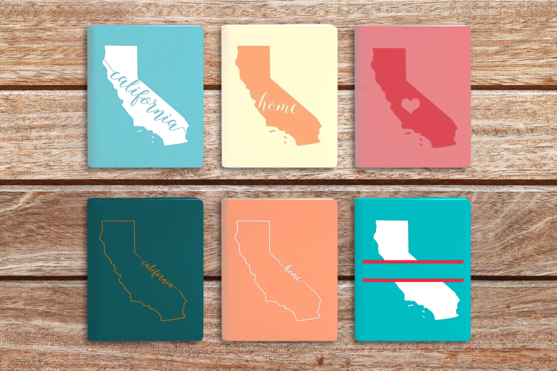 state-of-california-set-svg-png-dxf