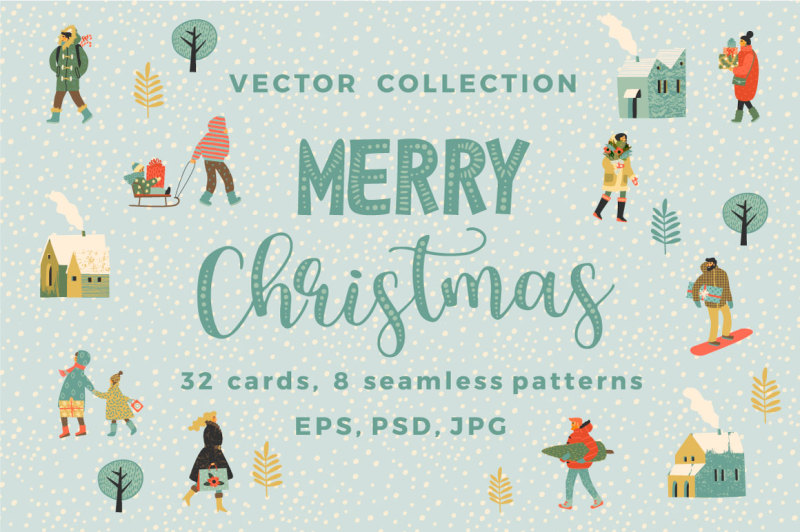 merry-christmas-vector-collection