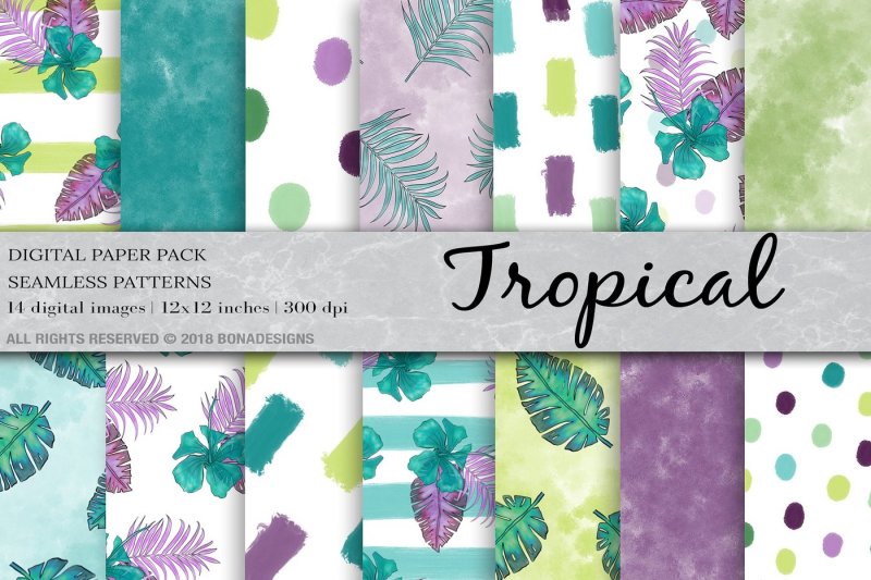 tropical-digital-paper-summer-background-tropical-pattern