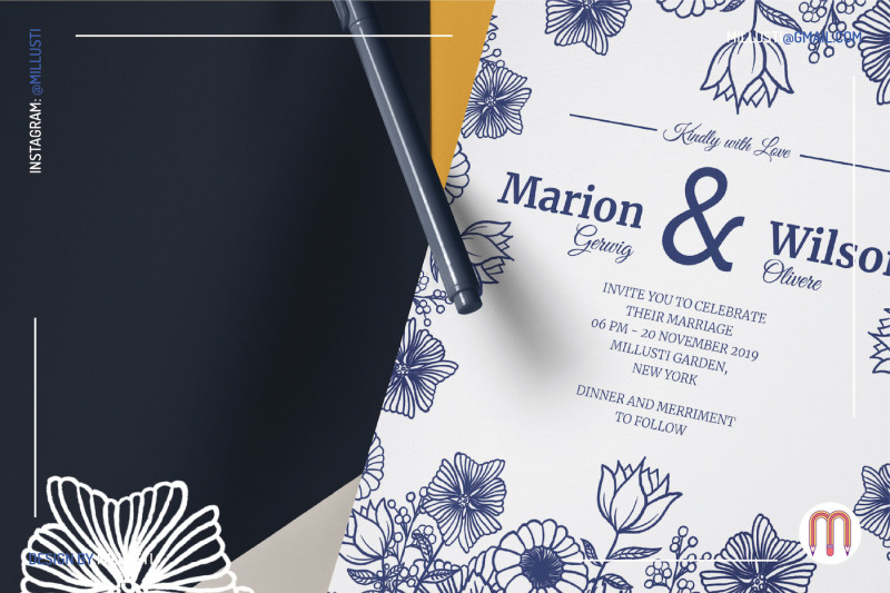 floral-drawing-wedding-invitation