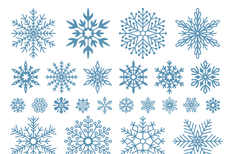 flat-snowflakes-winter-snowflake-crystals-christmas-snow-shapes-and