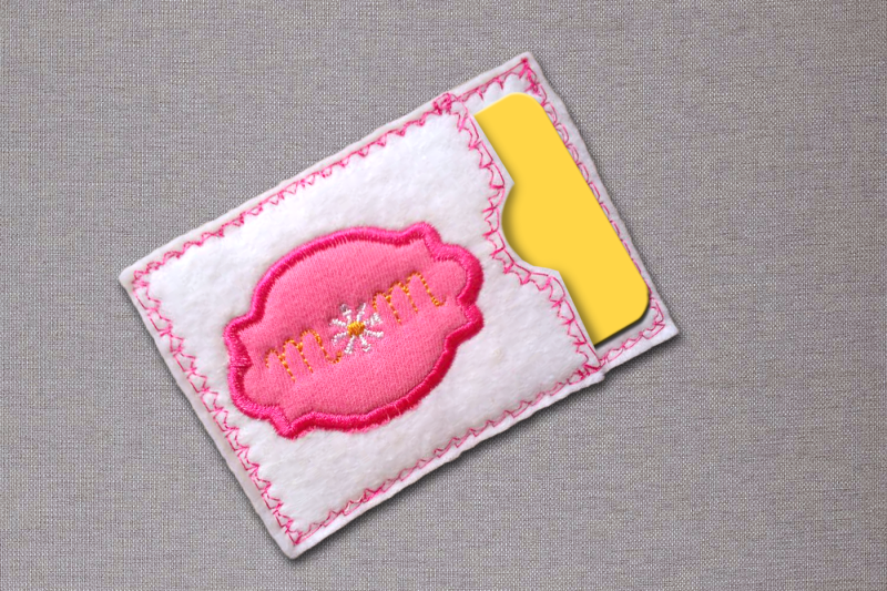 Mom Gift Card Holder ITH | Applique Embroidery SVG PNG EPS DXF File