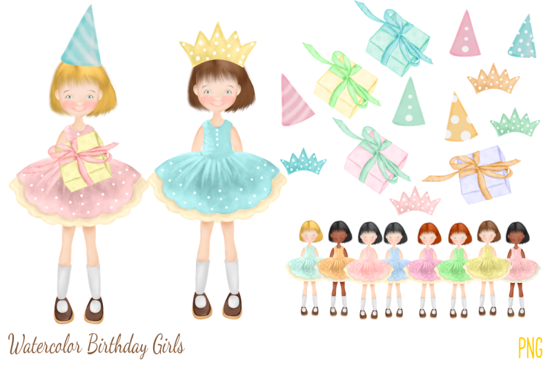 watercolor-birthday-girls