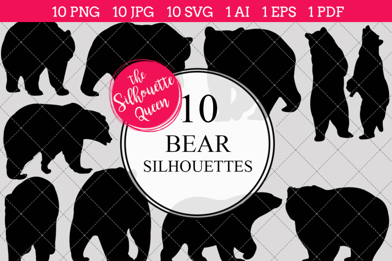 bear-silhouette-vectors