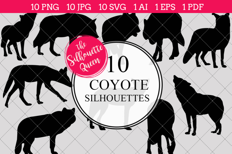 coyote-silhouette-vectors
