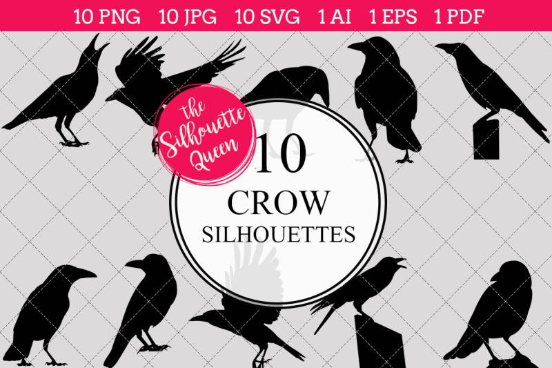 crow-silhouette-vectors