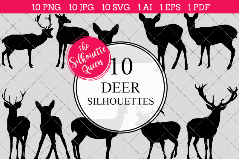 deer-silhouette-vectors