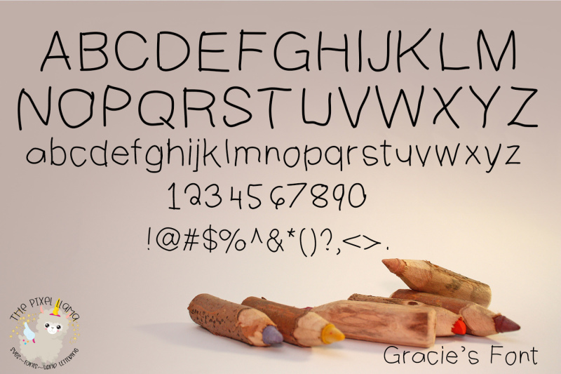 gracie-s-font-a-7-yr-olds-handwritten-font