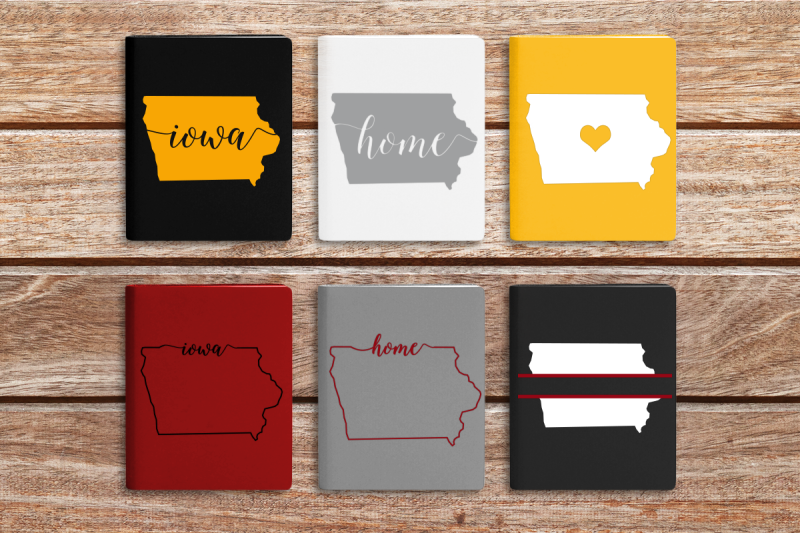 state-of-iowa-set-svg-png-dxf