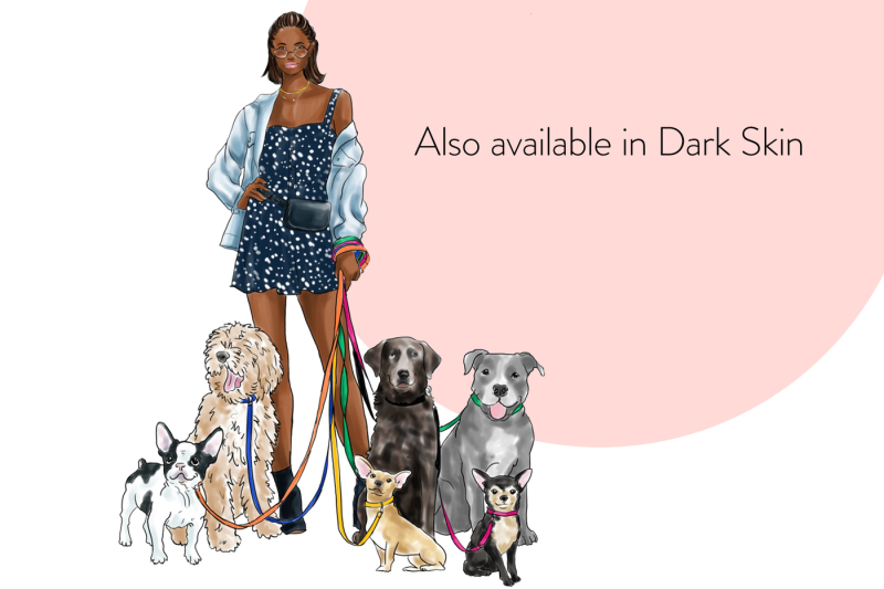 watercolor-fashion-illustration-girl-with-dogs-light-skin