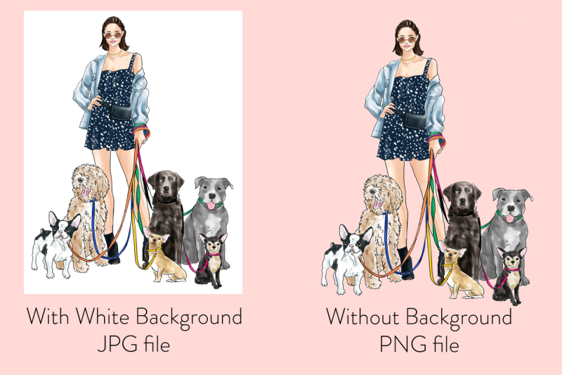 watercolor-fashion-illustration-girl-with-dogs-light-skin