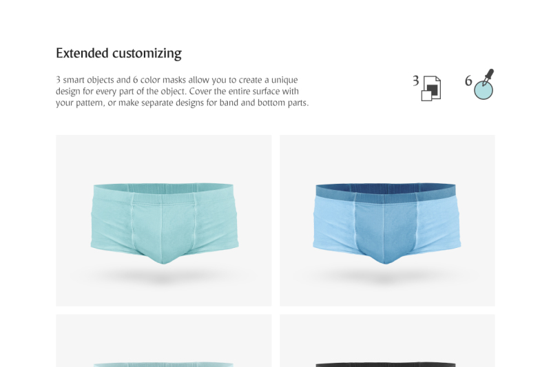 Men Underwear Mockups, Product Mockups ft. mock & presentation