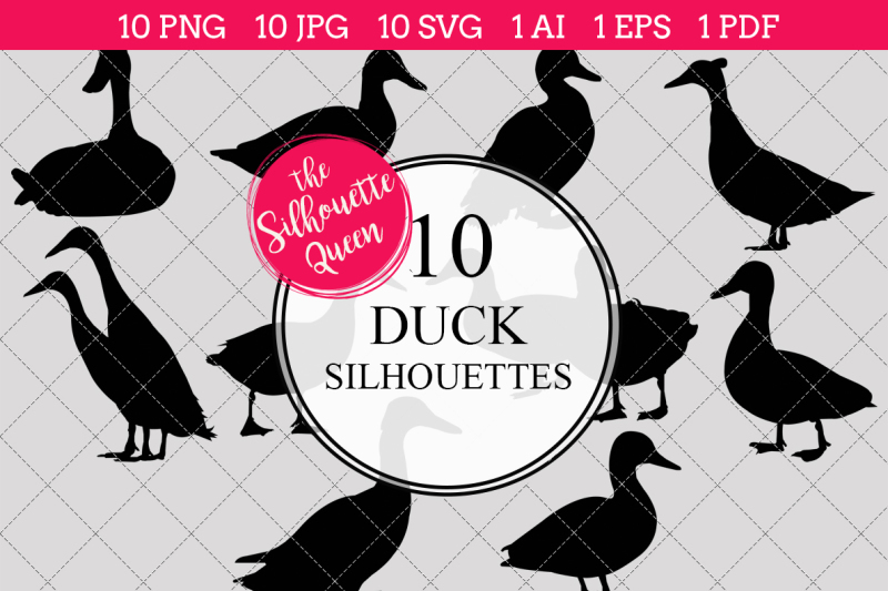 duck-silhouettes-vector