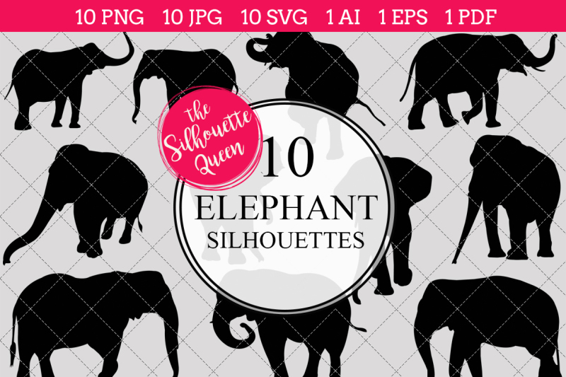 elephant-silhouette-vectors