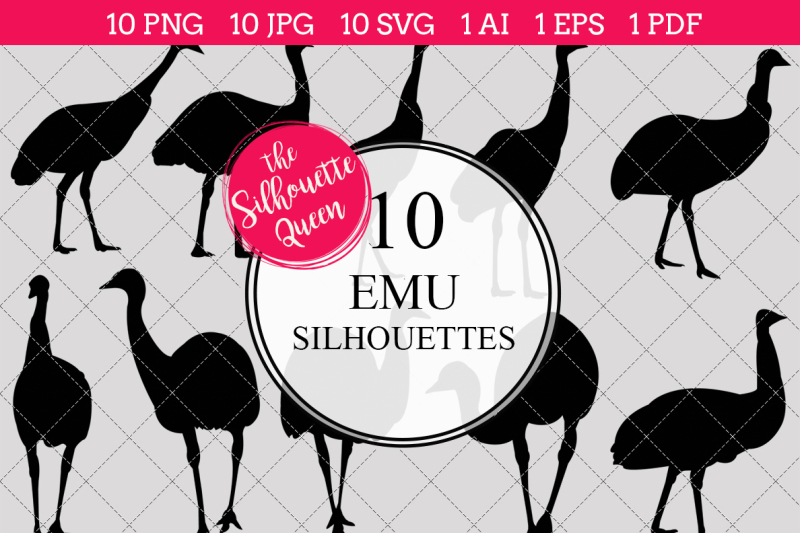 emu-silhouette-vectors