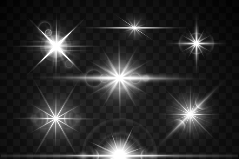 lens-flares-glare-lighting-effects-vector-set