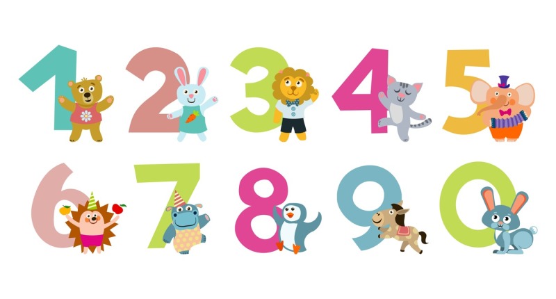 kids-numbers-with-cartoon-animals-vector-illustration