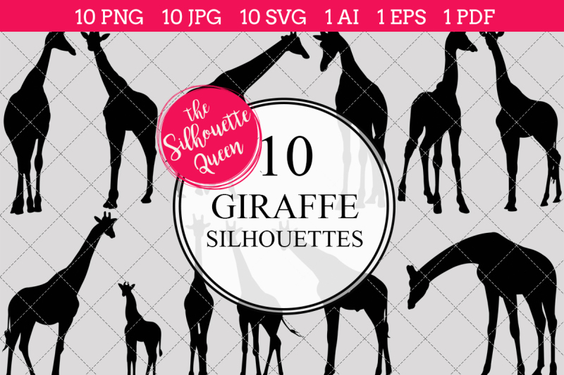 giraffe-silhouette-vectors