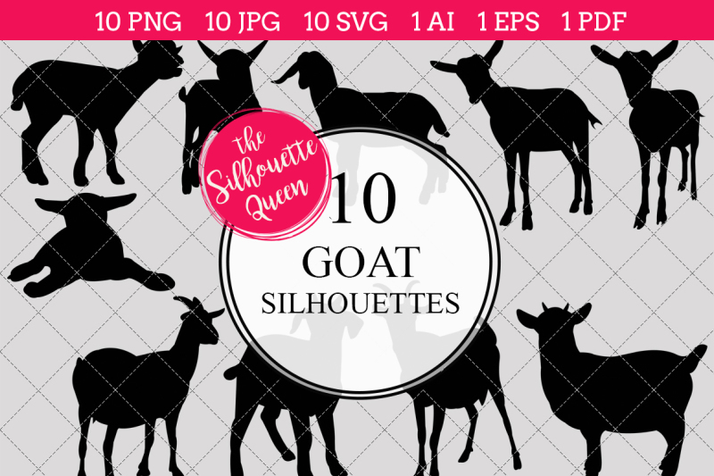 goat-silhouette-vectors