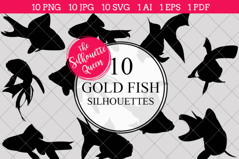 gold-fish-silhouette-vector