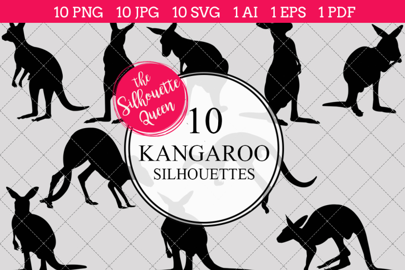 kangaroo-silhouette-vectors