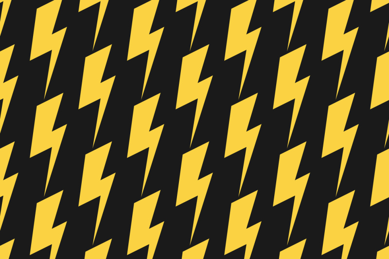 yellow-lightnings-black-vector-seamless-pattern