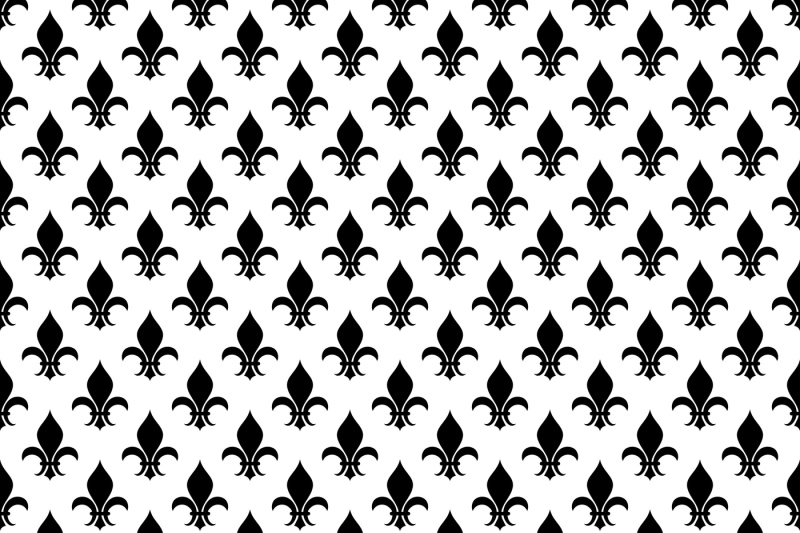 vector-fleur-de-lis-seamless-pattern-in-black-and-white