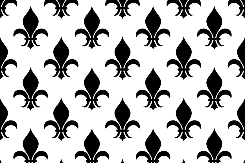 vector-fleur-de-lis-seamless-pattern-in-black-and-white