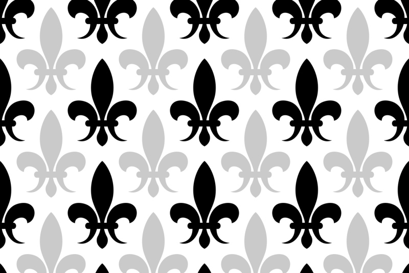 vector-fleur-de-lis-seamless-pattern-in-black-and-white