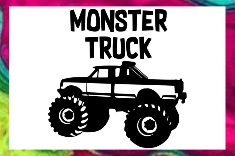 Monster Truck SVG PNG DXF Design Files for Cricut ...