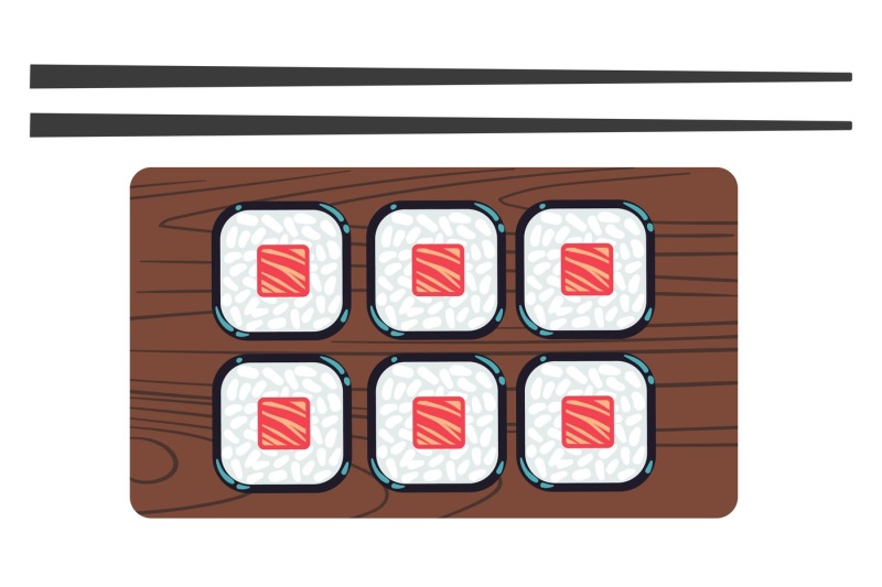 sushi-and-chopsticks-vector-illustration