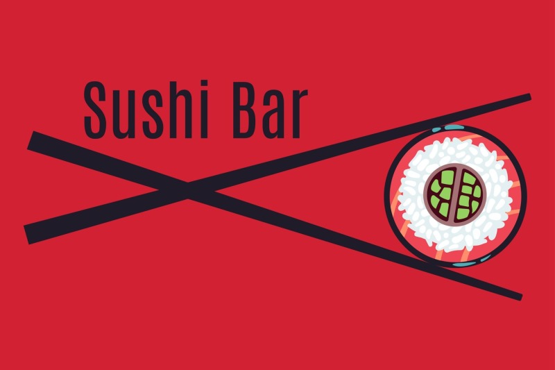 red-japanese-sushi-bar-food-logo-template