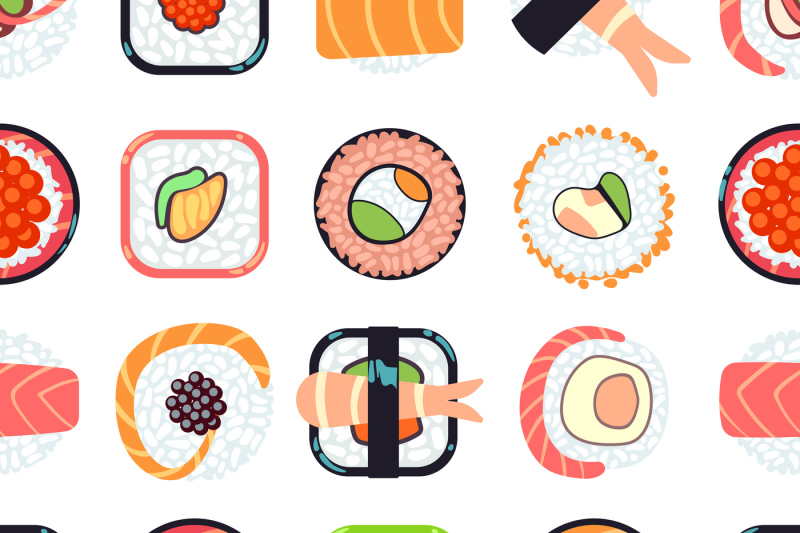 japanese-food-sushi-vector-seamless-pattern