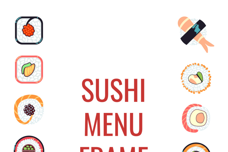 japanese-food-sushi-menu-frame