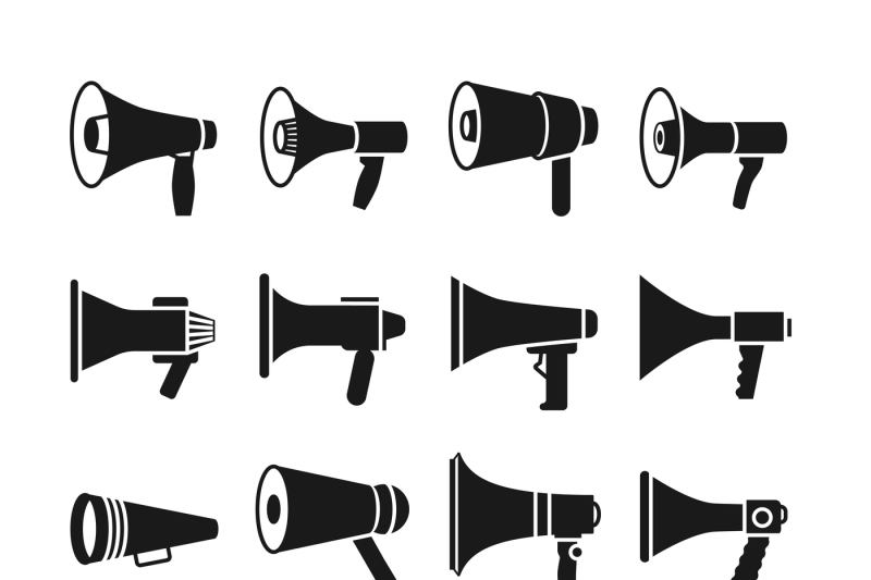 megaphone-announcement-loudspeaker-vector-icons
