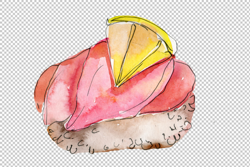 watercolor-sushi-png-watercolor-set