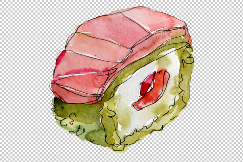 watercolor-sushi-png-watercolor-set