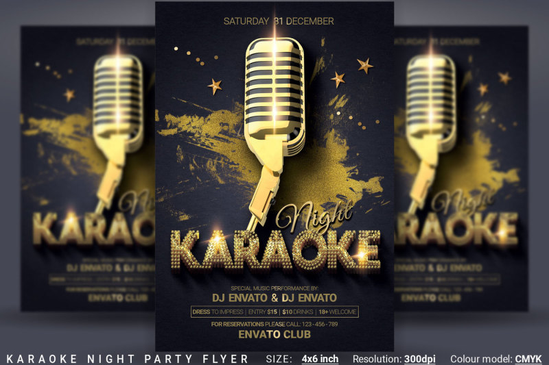 karaoke-night-party-flyer