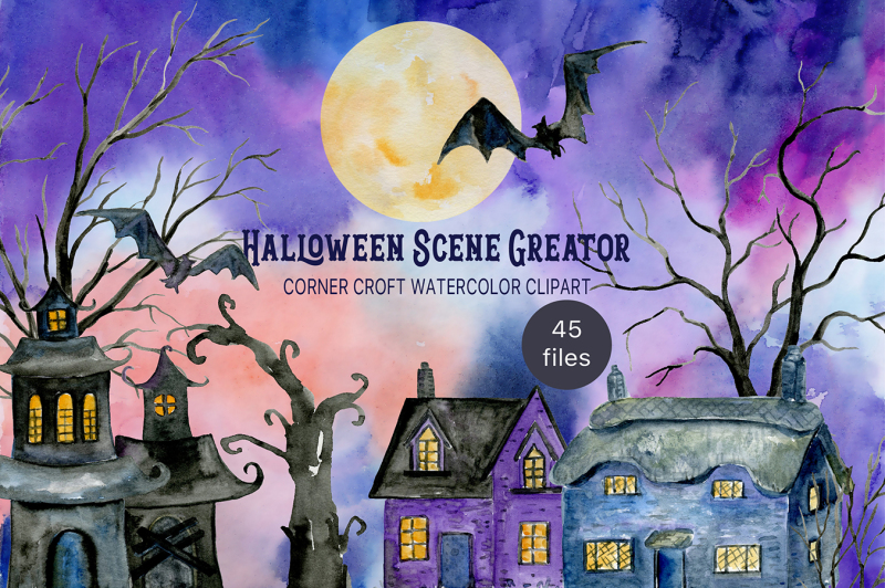 watercolor-halloween-scene-creator