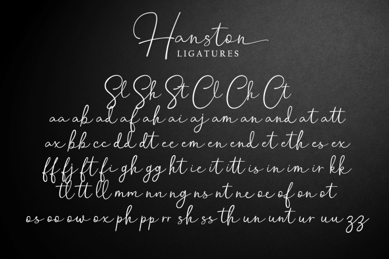 hanston-luxury-signature-font