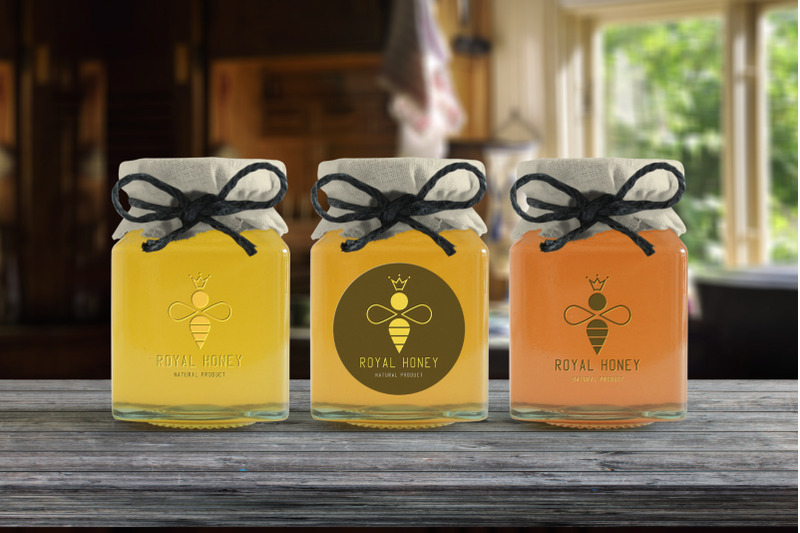 royal-honey-logo-design